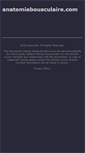 Mobile Screenshot of anatomiebousculaire.com